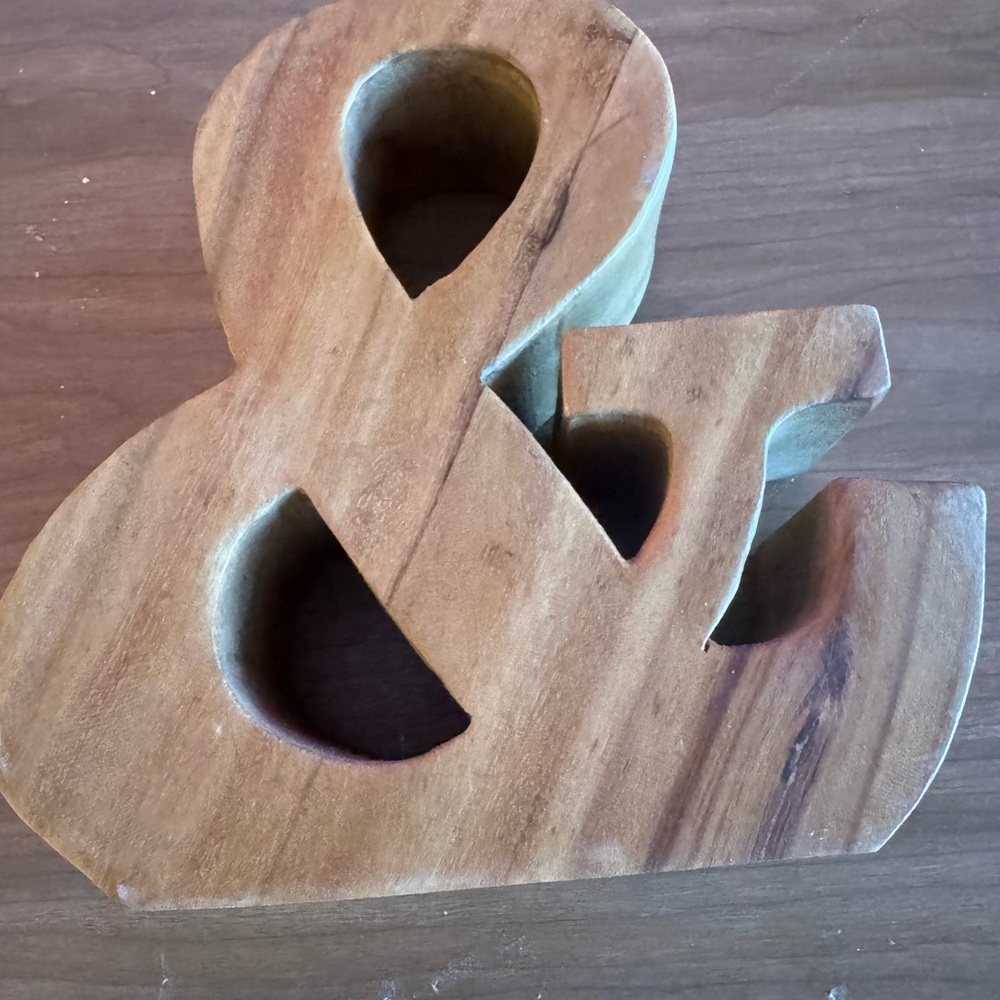 Wooden Ampersand Decor - Picture 6 of 13